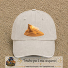 Image principale casquette Beige clair délavé avec motif Dune du désert 7 cm