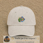 Image principale casquette Beige clair délavé avec motif Lac de montagne 5 cm