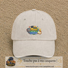 Casquette Beige clair délavé avec motif Merci mon prof de maths en 5 cm – vue principale