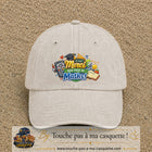 Casquette Beige clair délavé avec motif Merci mon prof de maths en 7 cm – vue principale