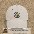 Image principale casquette Beige clair délavé avec motif Arrosoir de jardin 7 cm