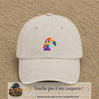 Image principale casquette Beige clair délavé avec motif Jeu d’équilibre 5 cm
