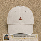 Image principale casquette Beige clair délavé avec motif Volcan en éruption 3 cm