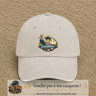 Casquette Beige clair délavé avec motif Jeune Diplômé en 7 cm – vue principale