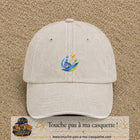 Image principale casquette Beige clair délavé avec motif Accessibilité étoilée 5 cm