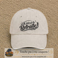 Casquette Beige clair délavé avec motif Je suis à la retraite en 7 cm – vue principale