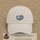Casquette Beige clair délavé avec motif Agénor fan de foot en 5 cm – vue principale
