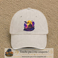 Casquette Beige clair délavé motif Manoir hanté logo 7 cm