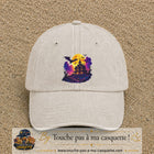 Casquette Beige clair délavé motif Manoir hanté logo 7 cm