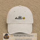 Image principale produit37petitBC - casquette Beige clair délavé avec visuel Adadass emoji rieur 3 cm