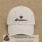 Image principale produit38moyenBC - casquette Beige clair délavé avec visuel Adadass feuille d’érable 5 cm