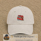 Casquette baseball Beige clair délavé 100% coton avec motif Boîte à outils 5 cm - image principale