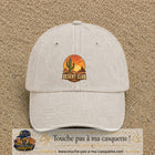 Casquette Beige clair délavé 100% coton avec motif Desert Club cactus 7 cm - image principale