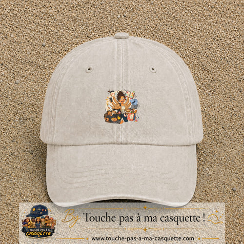 Casquette baseball Beige clair délavé 100% coton avec visuel Maman multitâche 5 cm - image produit principale