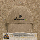 Image principale produit38moyenBF - casquette Beige foncé délavé avec visuel Adadass feuille d’érable 5 cm