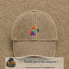 Image principale casquette Beige foncé délavé avec motif Jeu d’équilibre 5 cm