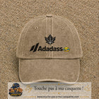 Image principale produit38grosBF - casquette Beige foncé délavé avec visuel Adadass feuille d’érable 7 cm