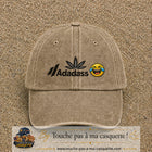 Image principale produit37moyenBF - casquette Beige foncé délavé avec visuel Adadass emoji rieur 5 cm