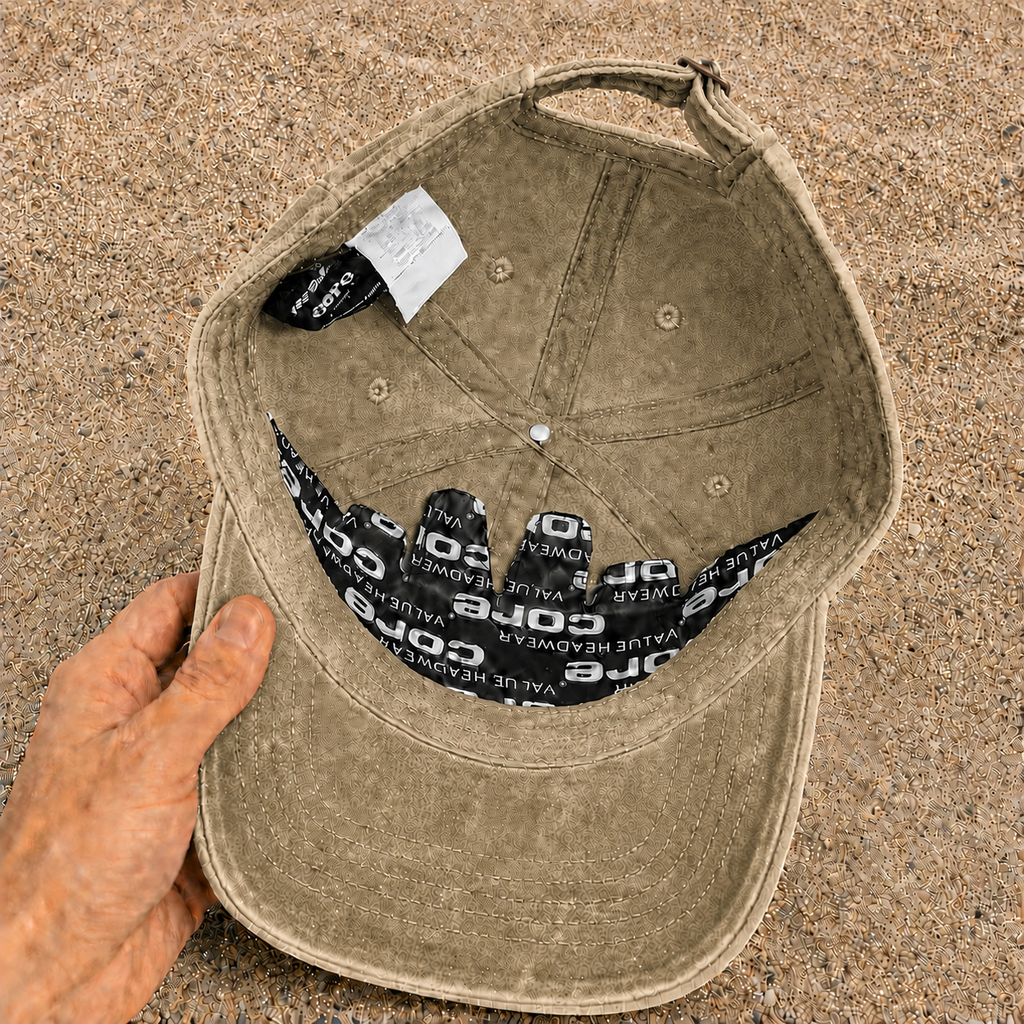 Casquette baseball Beige foncé délavé 100% coton avec visuel Chat noir et souris 7 cm - image pack couleur 5