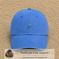 Image principale casquette Bleu ciel délavé avec motif Accessibilité étoilée 3 cm