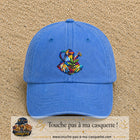 Image principale casquette Bleu ciel délavé avec motif Arrosoir de jardin 7 cm