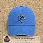 Casquette Bleu ciel délavé avec motif Coureur et sifflet de coach en 7 cm – vue principale
