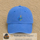 Image principale casquette Bleu ciel délavé avec motif Accessibilité étoilée 5 cm
