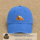 Image principale casquette Bleu ciel délavé avec motif Dune du désert 5 cm