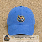 Casquette Bleu ciel délavé avec motif Jeune Diplômée en 7 cm – vue principale