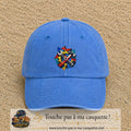 Image principale casquette Bleu ciel délavé avec motif Outils de bricolage 7 cm