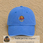 Image principale produit79moyenBLC - casquette Bleu ciel délavé avec visuel Ballon basket panier 5 cm