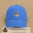 Image principale produit76moyenBLC - casquette Bleu ciel délavé avec visuel Papy casquette lunettes 5 cm