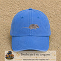 Image principale produit73moyenBLC - casquette Bleu ciel délavé avec visuel Souris 5 cm