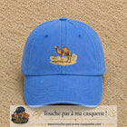 Casquette baseball Bleu ciel délavé 100% coton avec motif Chameau du désert 7 cm - image principale