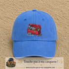 Casquette baseball Bleu ciel délavé 100% coton avec motif Boîte à outils 7 cm - image principale