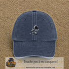 Image principale produit64moyenBM - casquette Bleu marine délavé avec visuel Astronaute chibi 5 cm
