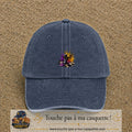 Image principale casquette Bleu marine délavé avec motif Échecs couronnés 5 cm