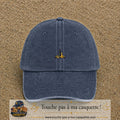 Image principale casquette Bleu marine délavé avec motif Échecs classiques 3 cm