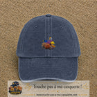 Image principale casquette Bleu marine délavé avec motif Récif aux poissons 5 cm