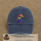 Image principale casquette Bleu marine délavé avec motif Jeu d’équilibre 7 cm