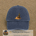 Image principale casquette Bleu marine délavé avec motif Cactus du désert 7 cm