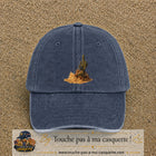 Image principale casquette Bleu marine délavé avec motif Cactus du désert 7 cm