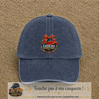 Casquette Bleu marine délavé avec motif Cadeau Signature avec casquette en 7 cm – vue principale