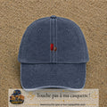 Image principale casquette Bleu marine délavé avec motif Bouclier médiéval 3 cm