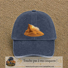 Image principale casquette Bleu marine délavé avec motif Dune du désert 7 cm