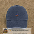 Image principale casquette Bleu marine délavé avec motif Récif aux poissons 3 cm