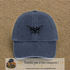 Image principale produit3moyenBM - casquette Bleu marine délavé avec visuel Biche mignonne 5 cm