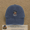 Image principale produit108grosBM - casquette Bleu marine délavé avec visuel Mister garçon 7 cm