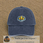 Image principale produit77moyenBM - casquette Bleu marine délavé avec visuel Éclairs 5 cm