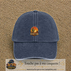 Casquette Bleu marine délavé 100% coton avec motif Desert Club cactus 5 cm - image principale